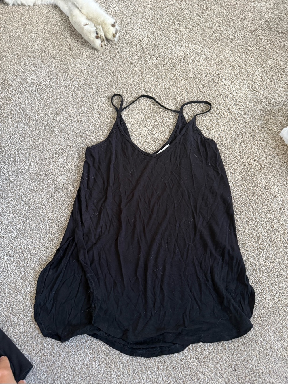 Z Supply Black V‑Neck Spaghetti Strap Camisole
